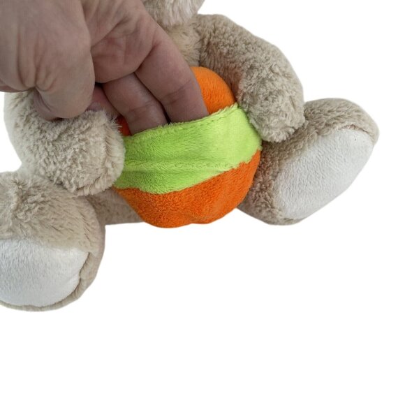 Animal Adventure Bunny Rabbit 11” Plush Easter Egg Pocket 2016 Tan Pink - Picture 6 of 9